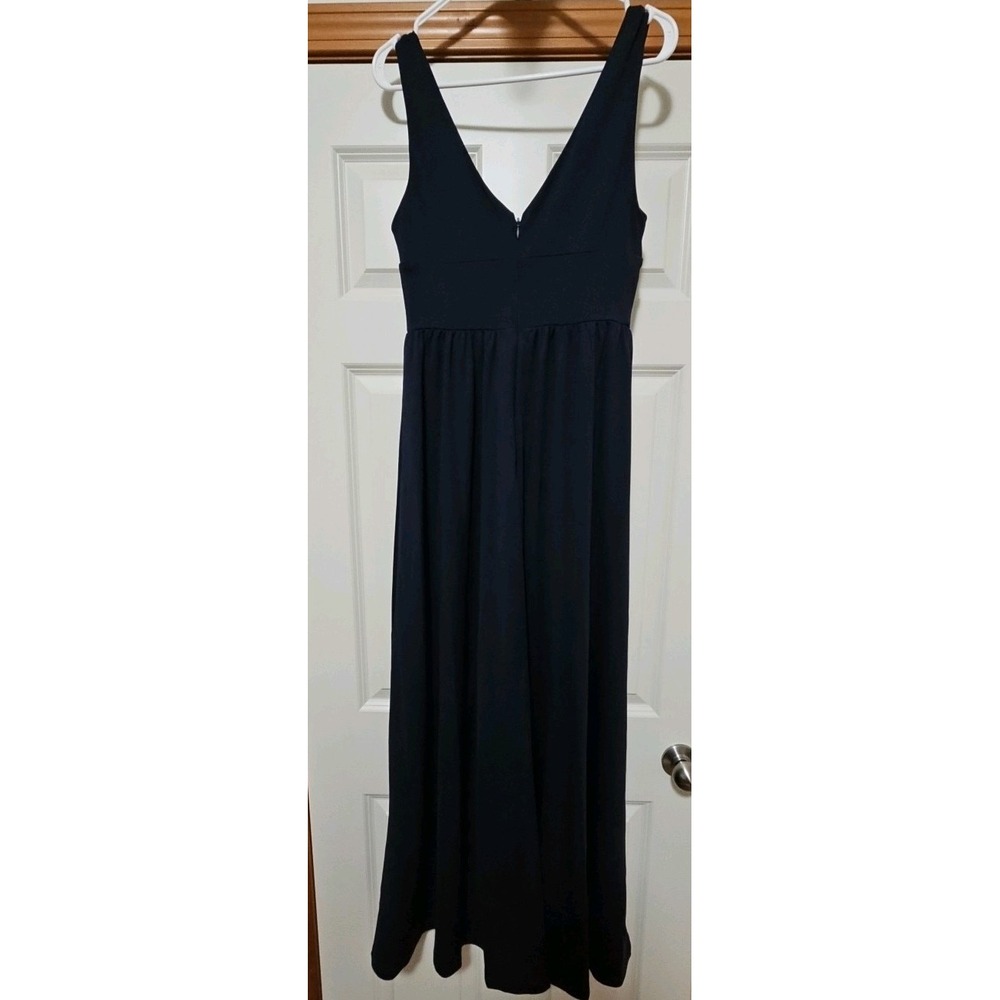 NWT Ever Pretty Dark Blue Sleeveless Bridesmaid Dress w/Deep V Neck and A Line‎ - Picture 5 of 12